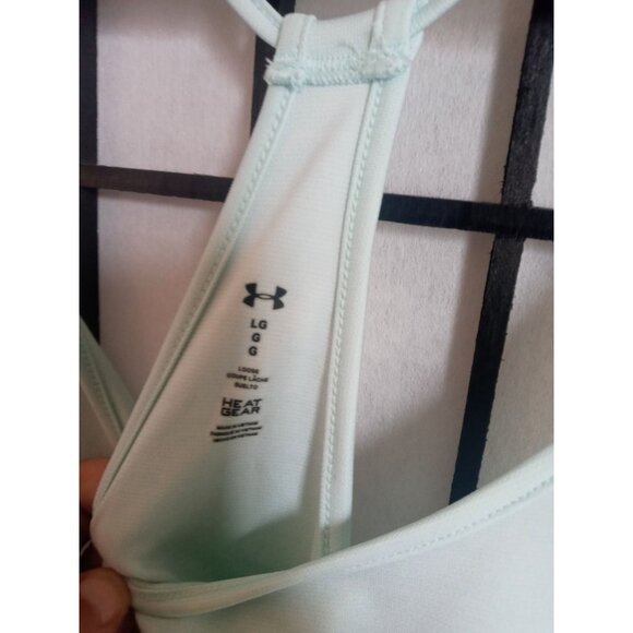 Under Armour Tank Top White Size Large Activewear Yoga Workout Running Lightweig - Picture 3 of 3